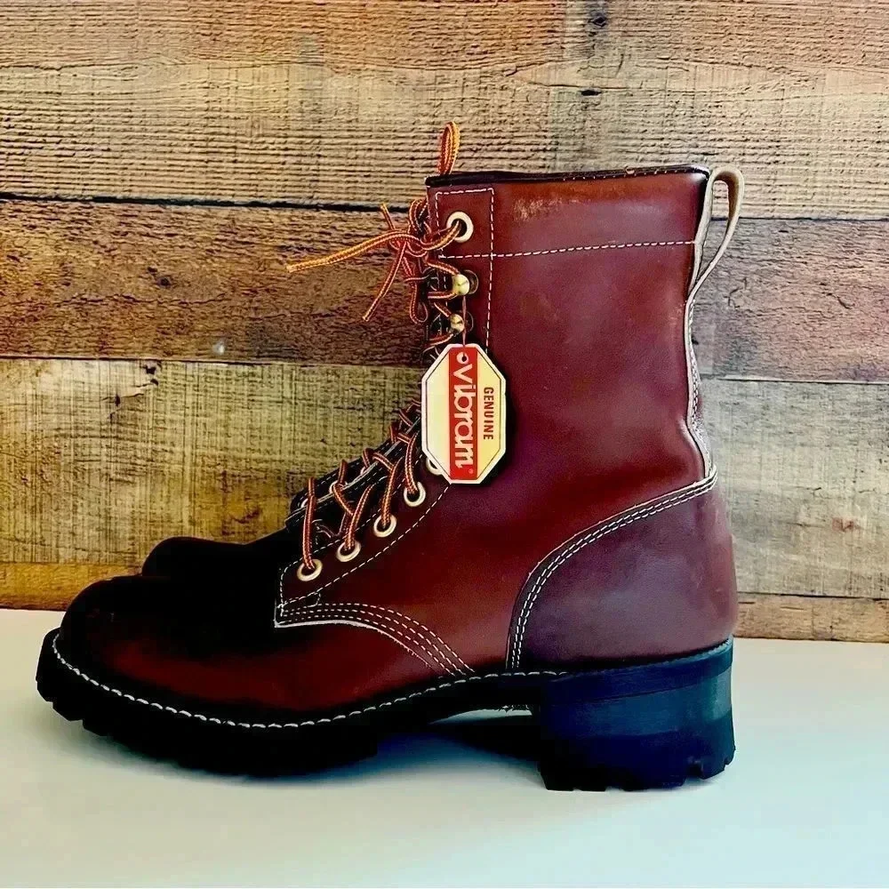 NWT Vintage The Gorilla Shoe Vibram Leather Boots - Picture 1 of 11